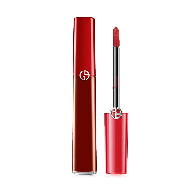 【专柜正品】阿玛尼（ARMANI）口红 滋润臻致丝绒哑光红管唇釉 红管 红管 201# 姨妈红