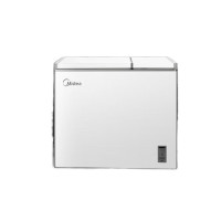 美的(Midea) BCD-210DKEM(E) 立式冷柜 210升 双温双箱家商两用冰柜