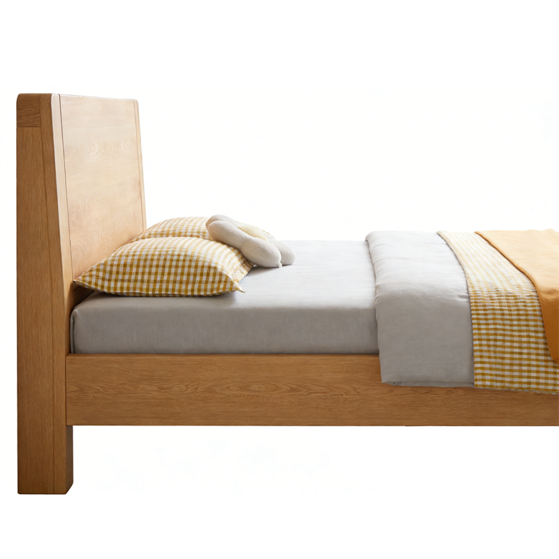 实木床(含8公分棕垫) 1000*2000mm高清大图