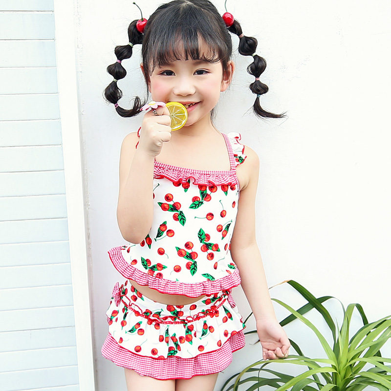 儿童泳裤泳帽女童泳衣三角泳裤幼婴儿宝宝度假戏水泳裤