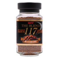 日本进口UCC117悠诗诗速溶咖啡黑咖啡无添加蔗糖瓶装 90g*4瓶