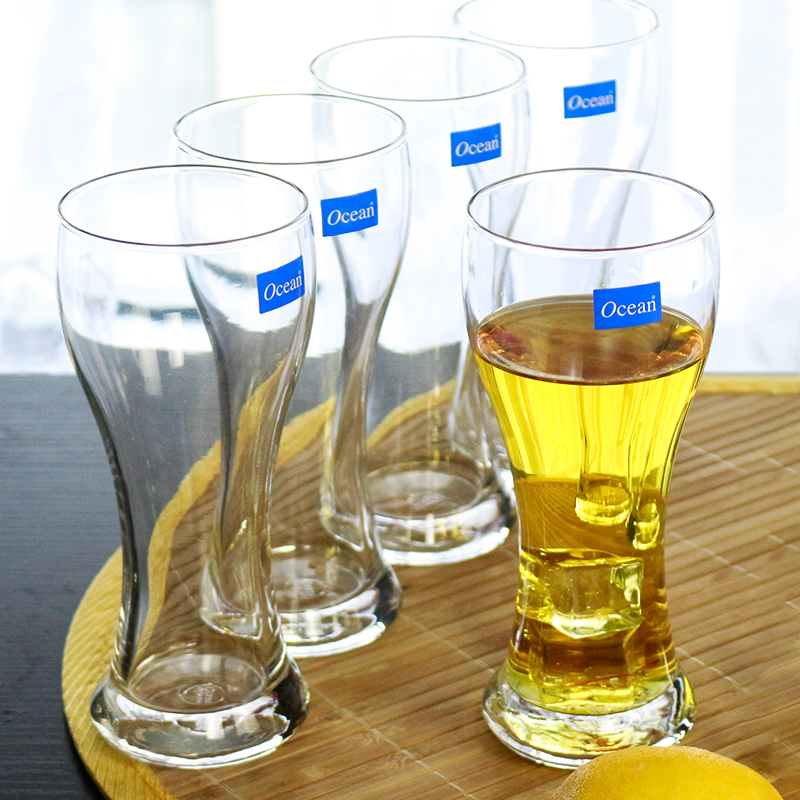 Ocean无铅玻璃进口无铅玻璃啤酒果汁牛奶杯茶冷饮杯350ML6只