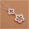 N347 Women Silver Necklace 镀925纯银女项链日韩版锁骨链潮人送女朋友七夕情人节礼物