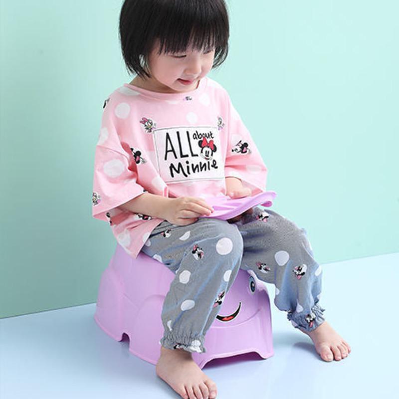 塑料卡通宝宝坐便器男女婴儿便盆尿盆小孩尿桶厕所神器小孩家用盆 紫色 小号