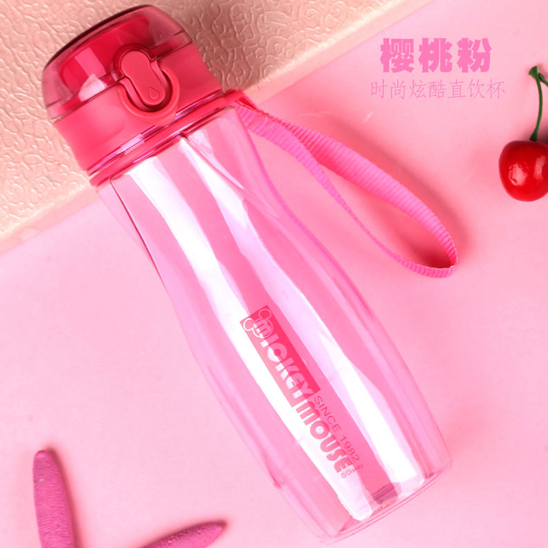 家柏饰(CORATED)水杯便携户外运动水壶夏天学生防摔塑料杯子夏季儿童直饮杯 尼罗蓝直饮杯580ml高清大图