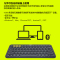 罗技(Logitech)K380无线蓝牙键盘多功能便携智能蓝牙安卓苹果电脑手机 多设备蓝牙键盘 红色