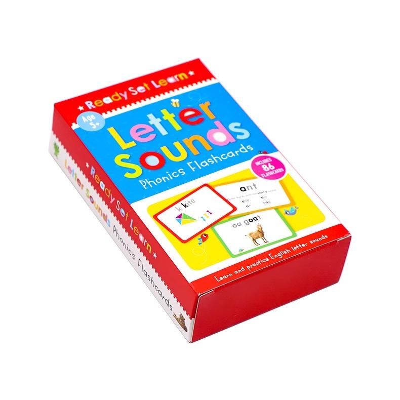 [正版]Flash Cards高频词汇字卡英文原版(随机2盒)Letter Sounds Phonics Flashc高清大图