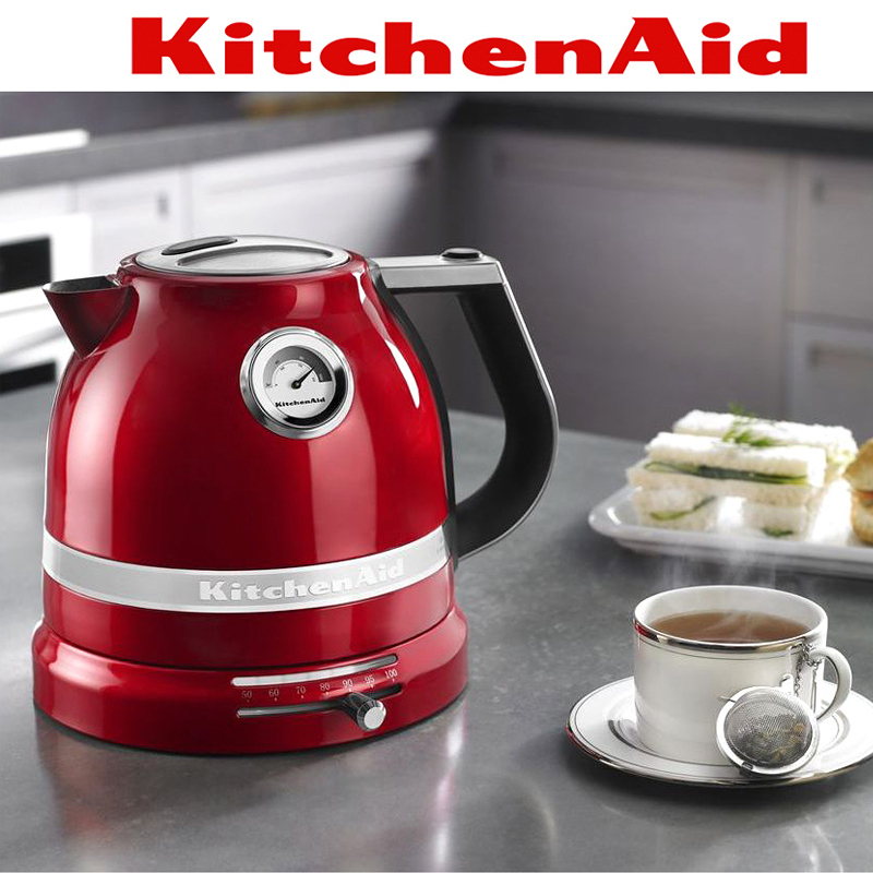 KitchenAid 凯膳怡烧水壶1522c家用温控电热水壶婴儿泡奶冲奶双层设计 珠光红