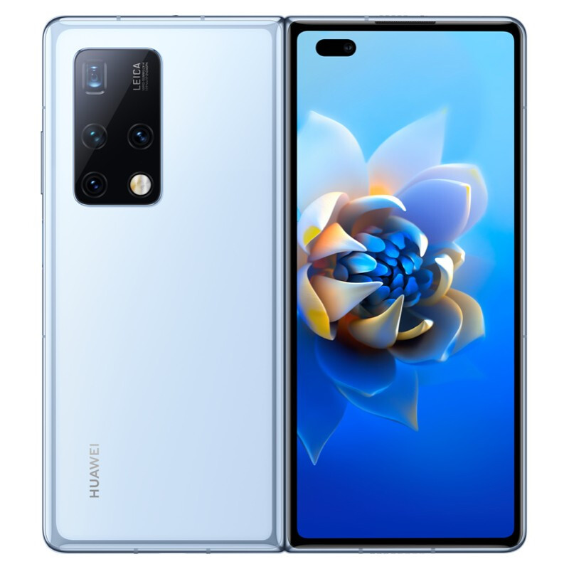 华为 HUAWEI Mate X2 麒麟9000旗舰芯片 无缝鹰翼折叠 超感知徕卡四摄支持100倍双目变焦 8GB+512GB 冰晶蓝 5G全网通