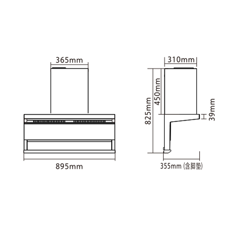 长虹 26m³大吸力 顶侧三腔拢吸 直流变频 L659B烟机+5.2kW猛火 超一级能效 聚能炉架 B261灶具套装高清大图