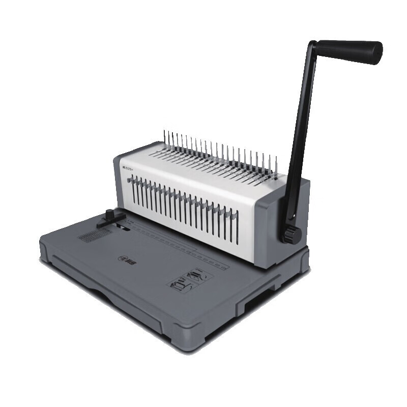 科密威力25+ 省力型胶圈/夹边条装订机 21孔文件打孔机 合同/标书用 单次打孔25张高清大图