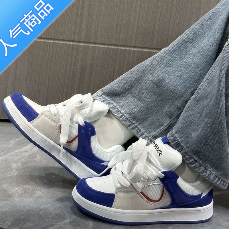 SUNTEK港风情侣小众面包鞋女2023春夏新款小白鞋ins超火运动休闲板鞋潮图片