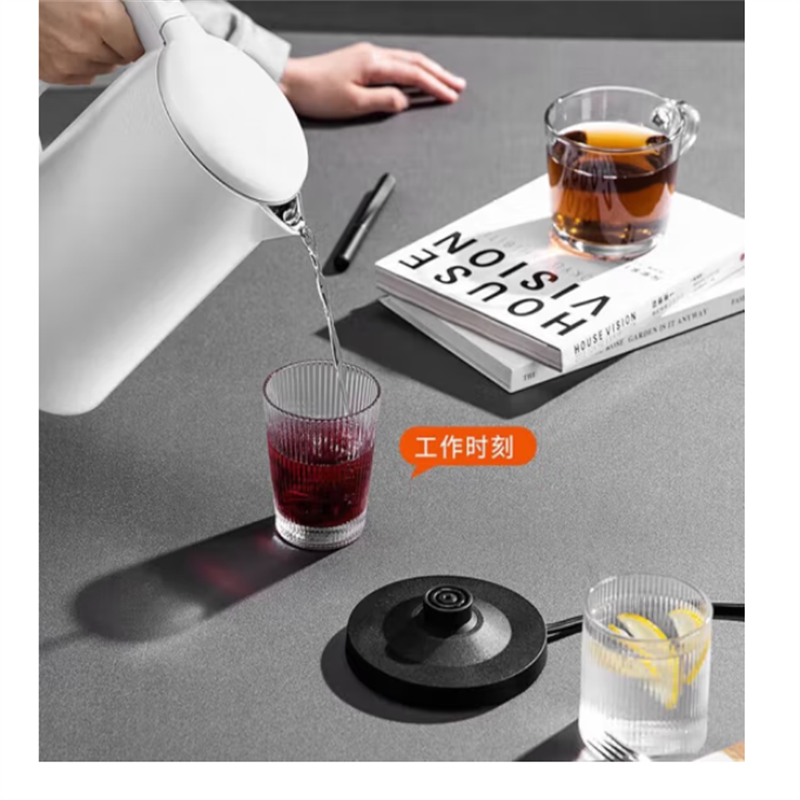 美的(Midea)电热水壶 1.7L大容量家用烧水壶双层防烫电水壶 MK-AEK1769