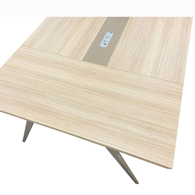 鑫睿辉 办公 会议桌 1200*1000*760mm 橡木色 张高清大图