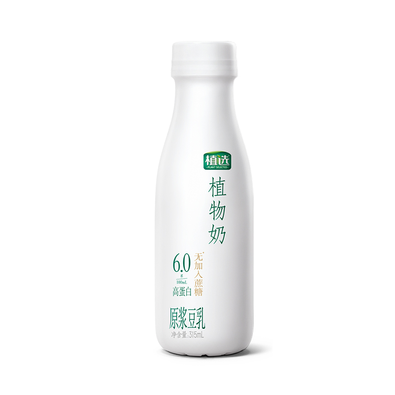 伊利 植选植物奶高蛋白豆乳原味315ml*10瓶高清大图