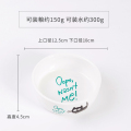 宠物猫碗狗碗狗盆猫食盆猫咪狗狗用品狗食盆陶瓷双碗饭盆多省_6_874 陶瓷碗（小型犬和猫咪可用） 白色-蓝字