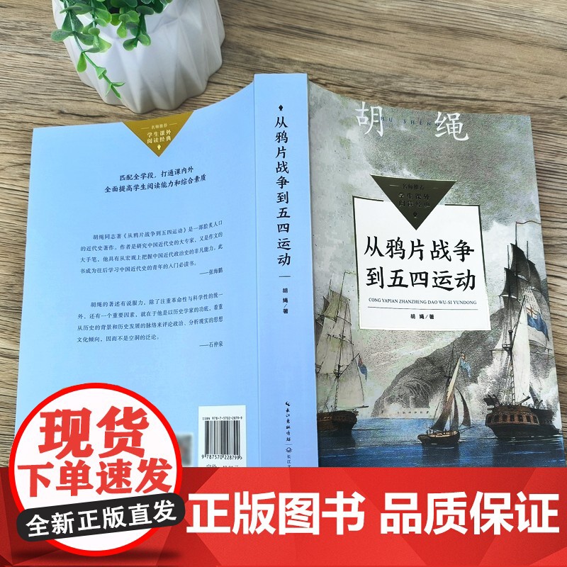 胡绳从鸦片战争到五四运动中小学生阅读指导目录初中七八九年级上册课外书必读老师正版中国近代史中华民族勇往直前的浩浩长歌高清大图