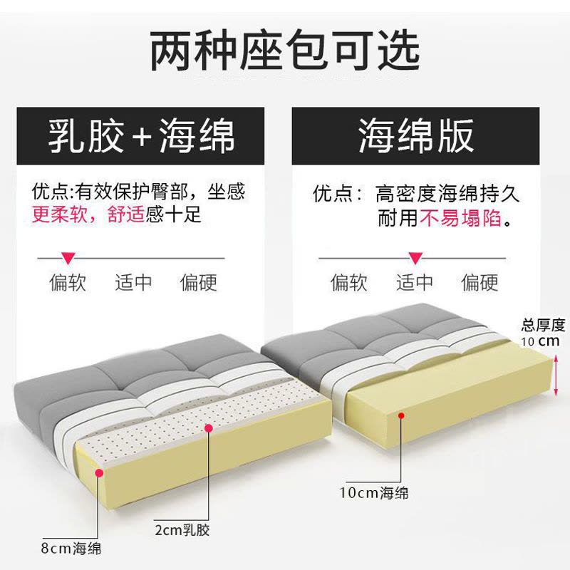 布艺沙发简约现代小户型组合出租房北欧三人位科技布客厅整装沙发图片
