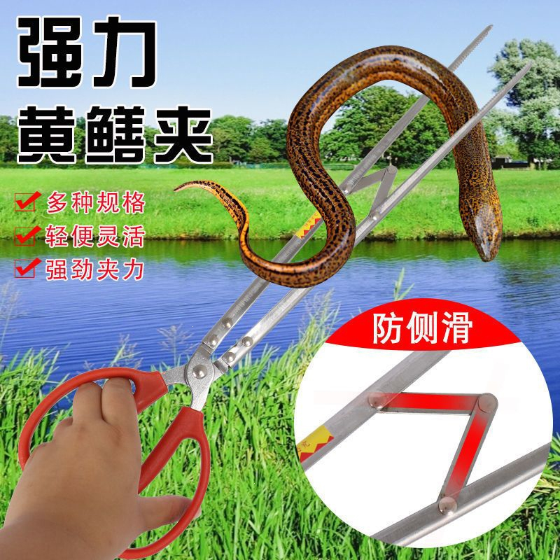 妖怪黄鳝夹鳝鱼钳抓鱼泥鳅螃蟹夹子钳子垃圾夹子赶海专用加长鳝夹