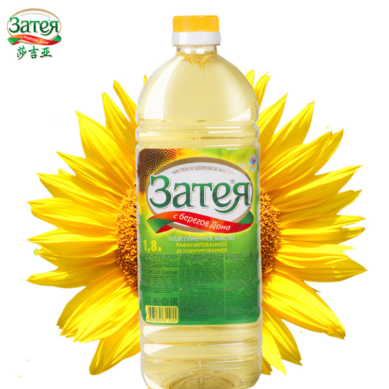 莎吉亚俄罗斯原装进口葵花籽油1.8L