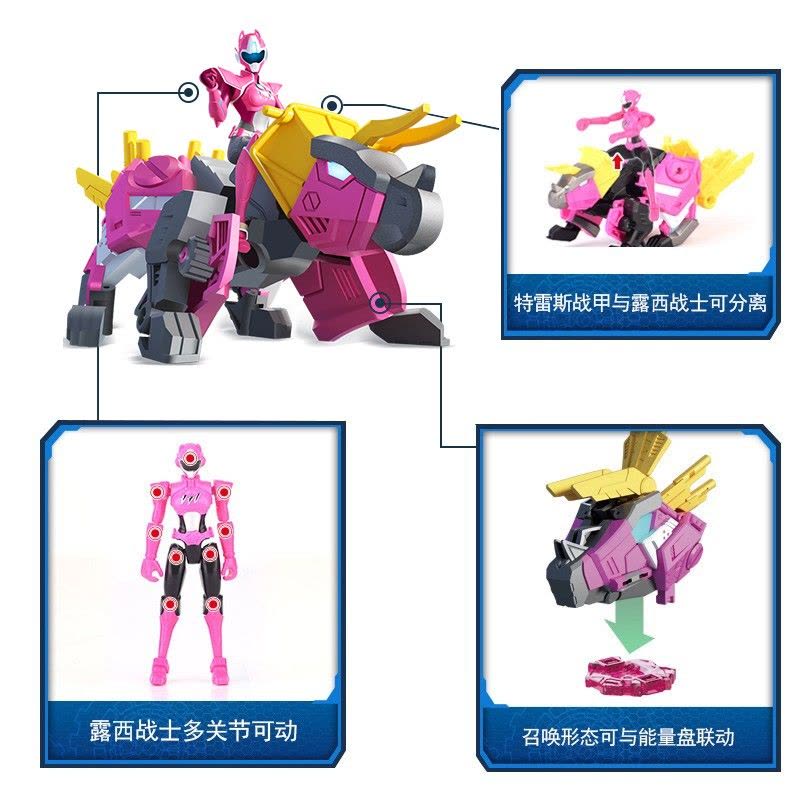 迷你特工队X玩具超级恐龙力量金刚变形机器人机甲恐龙男孩玩具