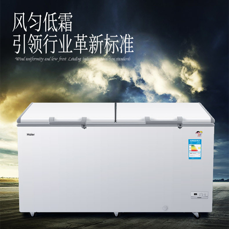 Haier/海尔-40度超低温冰柜商用卧式冷柜冷冻冷藏保鲜柜电子温控 BC/BD-519HEM 519升