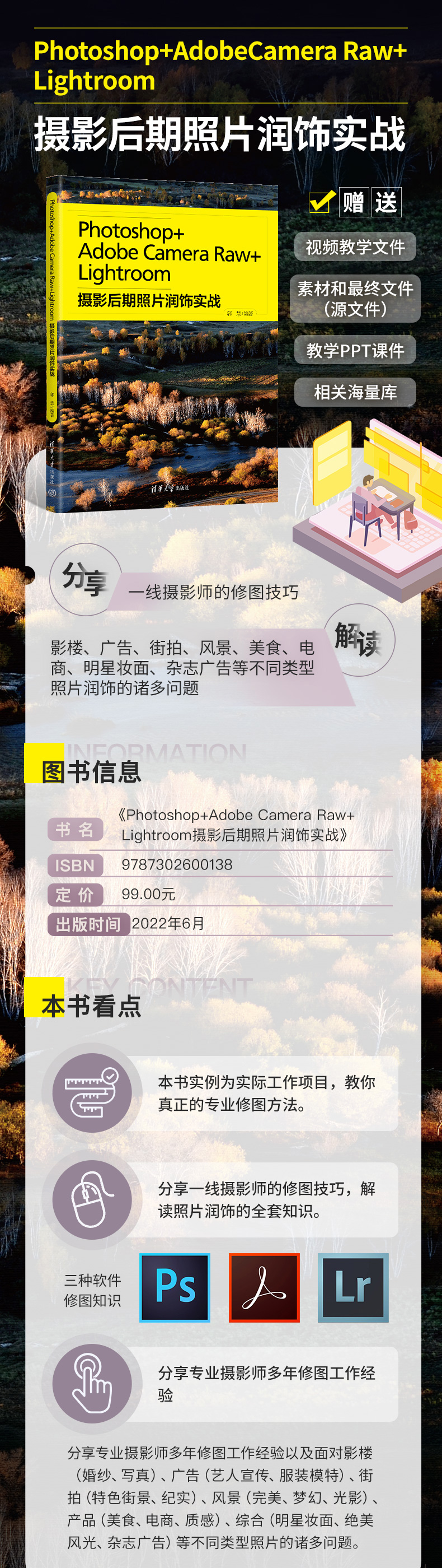 Photoshop+Adobe Camera Raw+Lightroom摄影后期照片润饰实战
