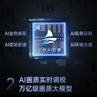 长虹75D55H 75英寸144Hz高刷新 云帆AI影像 60W峰值功率音响 超高清4K平板电视政府补贴