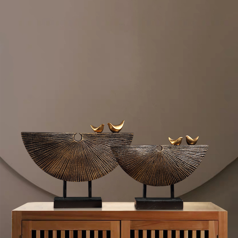 新中式家庭客厅艺术摆件家具轻奢风格入户玄关家居装饰品大件禅意 悦