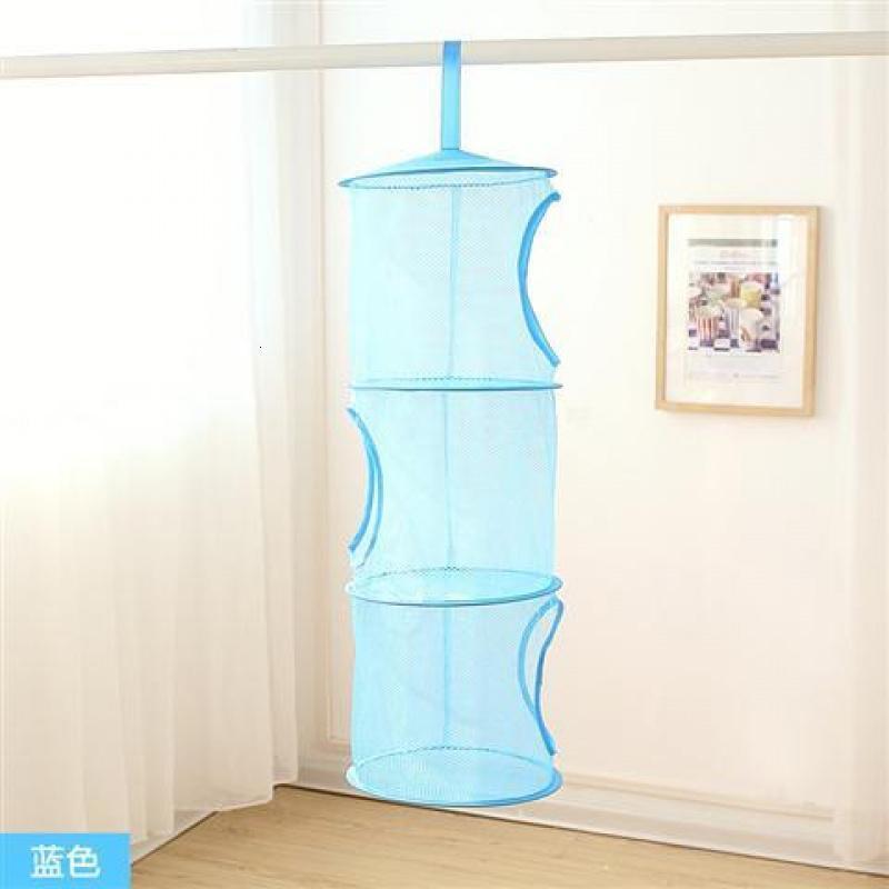 【晒内衣袜子神器】三层晒衣篮晾衣网兜防风有围晒衣篮
