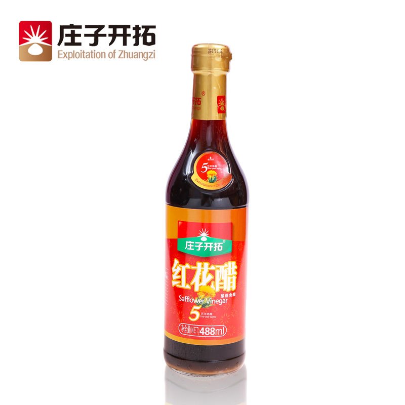 庄子开拓 新疆古法酿造固态发酵纯粮酿造 五年食醋 礼盒装 488ml*6 (单位:盒)