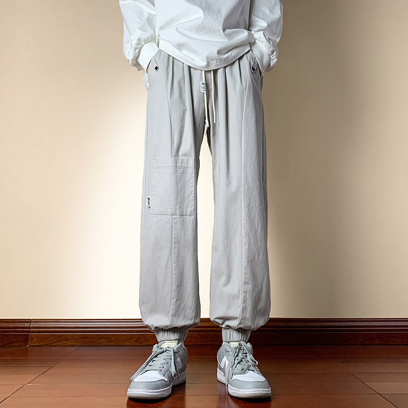 运动裤男春秋季潮流青少年新款休闲男裤子高中学生束脚卫裤