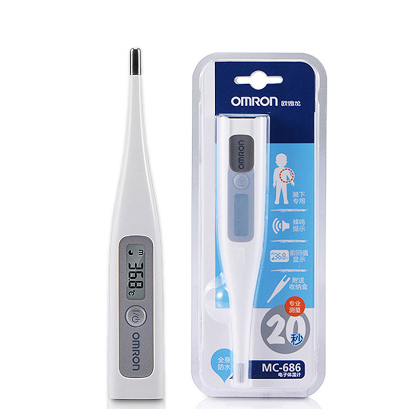 欧姆龙(OMRON)电子体温计 MC-686 婴儿宝宝成人全家测腋温 家用儿童适用腋下温度计 体温仪