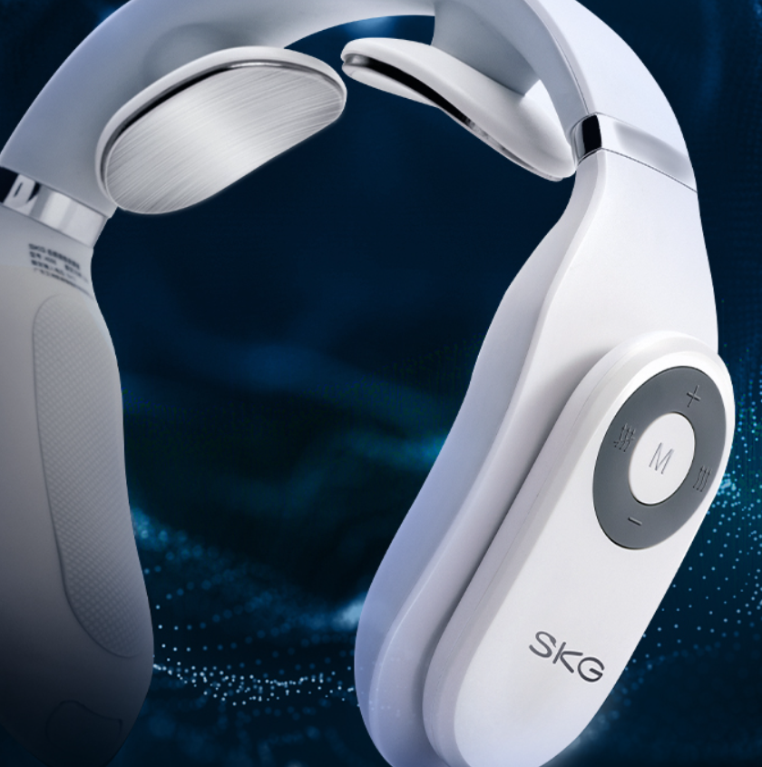 生日礼物 SKG4098蓝牙款颈椎按摩器颈部按摩仪多功能脖子振动家用智能护颈仪