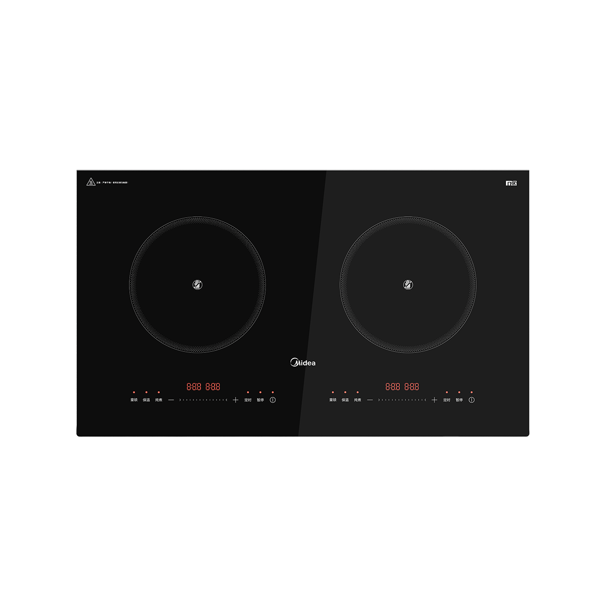 美的(Midea)电磁炉双灶电磁灶家用3500W大功率电陶炉嵌入式可定时耐用 MC-ZDT3521Z