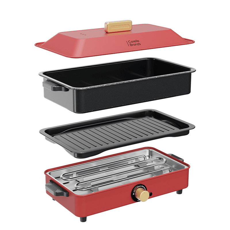 康宁 Corelle Brands 多功能料理锅 CB-DQ003-TG/KZ高清大图