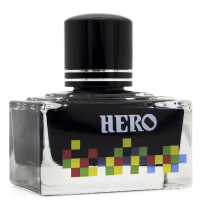 英雄(HERO)彩色墨水钢笔用多色非碳素橙/深蓝/黄/浅绿/深绿/蓝/黑/咖啡/粉红/蓝黑/天蓝钢笔水彩色彩墨