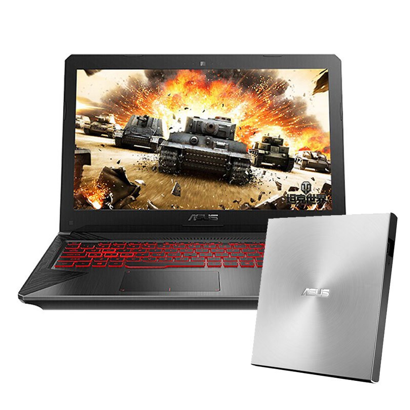 [套餐]华硕(ASUS)飞行堡垒五代FX80GE 15.6英寸笔记本+华硕8倍速 USB2.1 外置DVD刻录机