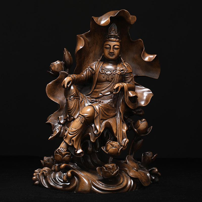 美帮汇自在观音佛像供奉家用海观世音菩萨摆件客厅新中式禅意高清大图