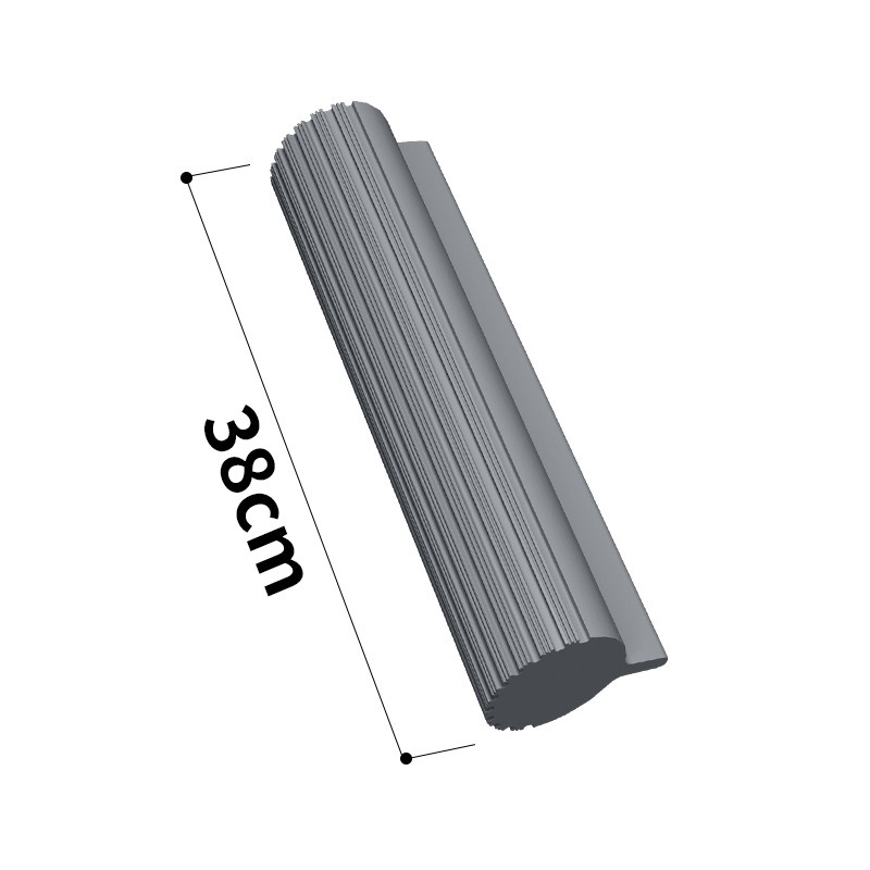 丽佳邦加厚胶棉拖把大号懒人家用一拖净免手洗吸水干湿两用海绵拖把 38cm胶棉头【1个装】