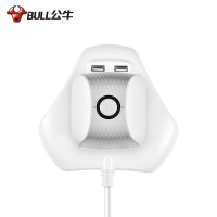 公牛(BULL)立式USB插座/插排/插线板/接线板 办公专用系列全长1.8米 双USB接口GN-V106U