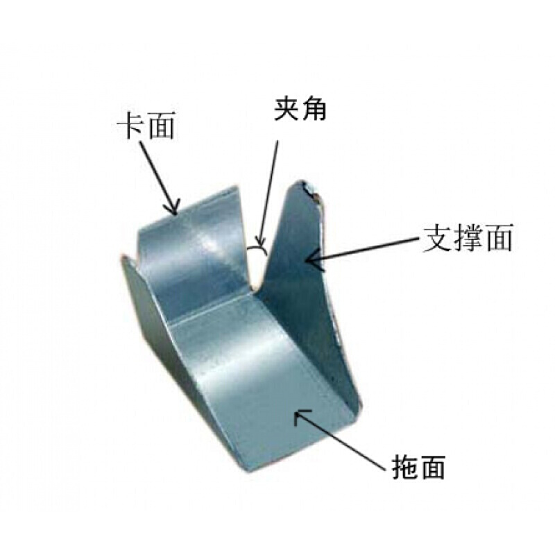 办公铁皮文件柜配件卡扣资料柜层板拖书架塑料隔板扣卡子 隔板条高清大图