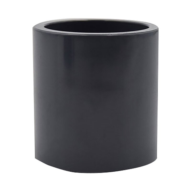 三佑 PVC管件 UPVC给排水管直接75 管箍直通接头DN65 [国标耐酸碱 / 胶粘内插 ]深灰色一只高清大图