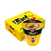 统一汤达人方便面杯装整箱83g*12杯酸酸辣辣豚骨拉面桶装泡面速食