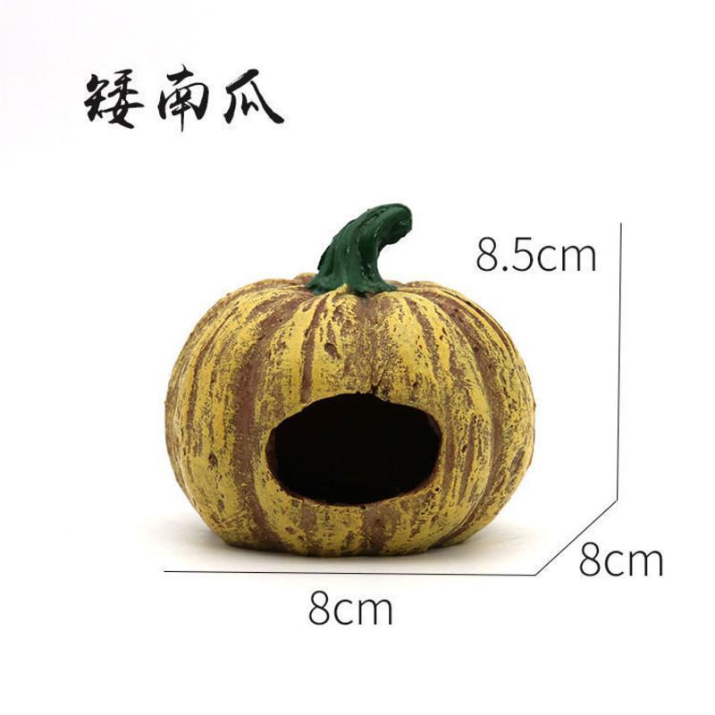 水族箱造景菠萝屋躲避穴海绵宝宝的家鱼缸造景卡通摆件鱼虾躲避穴 菠萝屋
