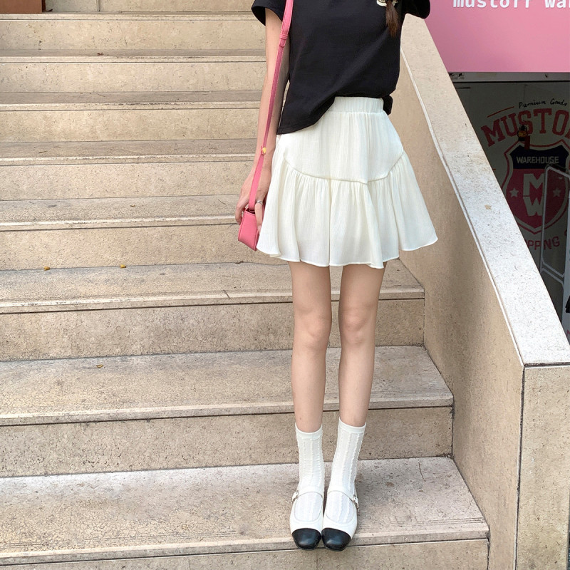 [2.5折价89元]唐狮夏季女拼接蛋糕短裙设计感高级时尚减龄百搭潮流简约