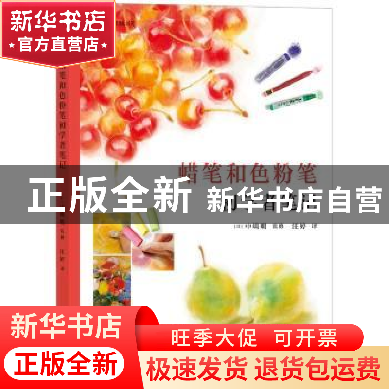 正版 蜡笔和色粉笔初学者笔记 (日)中嶋明 四川美术出版社 978754高清大图