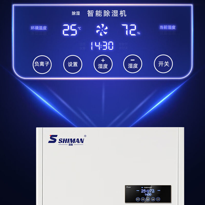除湿机 湿曼 SM-300E-RS485 压缩机式 外排 380-500㎡