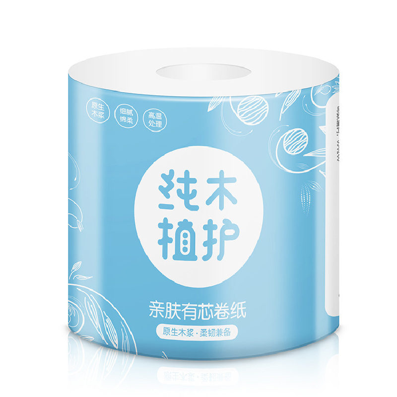 植护卫生纸有芯卷纸4层加厚20卷整箱*3箱