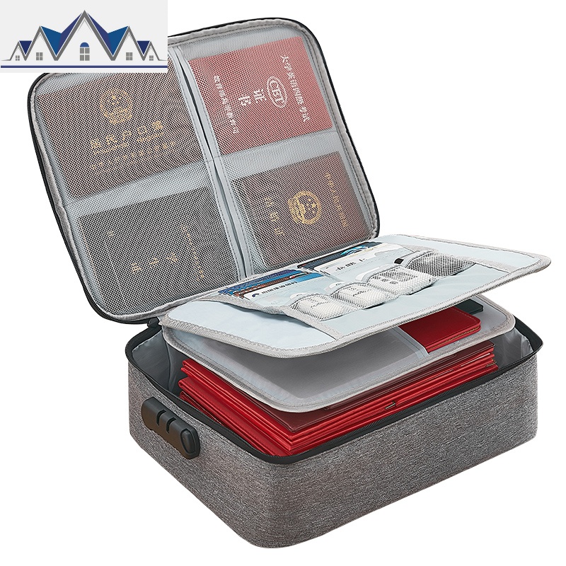 收纳包家用家庭文件证书收纳整理袋放户口本收纳盒卡包大容量_3_608高清大图